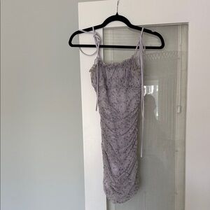 Katie J NYC Lavender Floral Kids Formal Dress